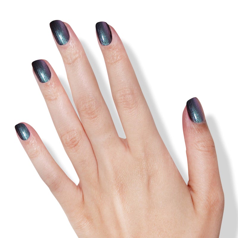 LONDONTOWN lakur Nail Polish - Chip-Resistant, Non-Toxic, Conditions & Hydrates Nails | Multichromatic Metallic Blue-Gray Shimmer, Skyline Reflect, .40 fl oz - Image 3